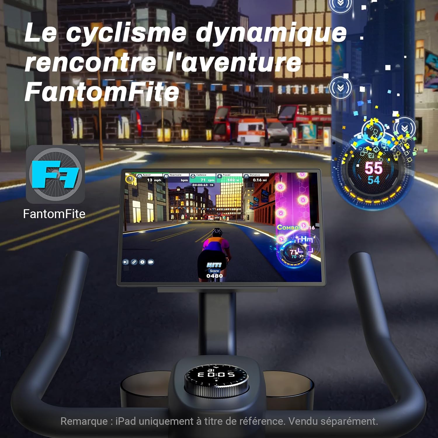 Vélo d'appartement Connecté